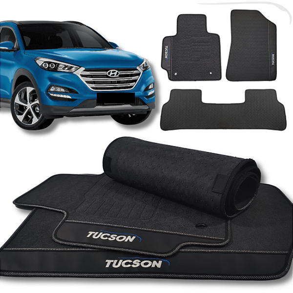 Tapete Tucson 2017 a 2025- 3 peças - Linha Premium