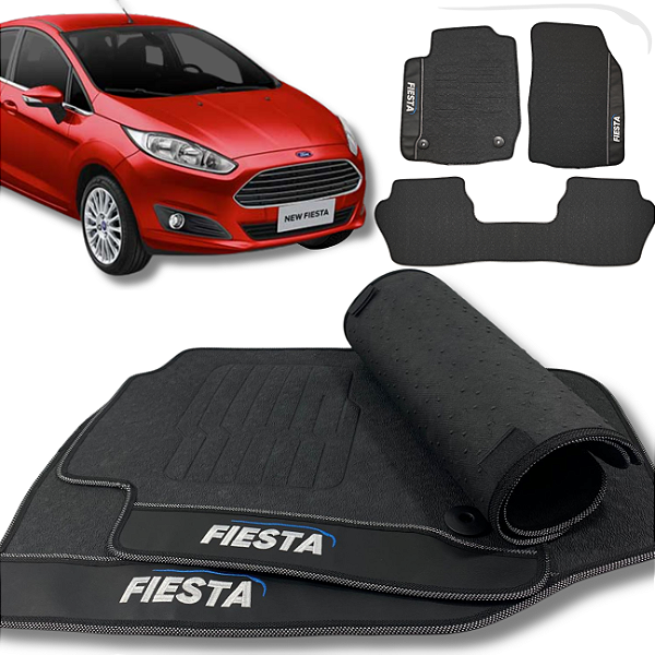 Tapete Fiesta 2015 a 2019 - 3 peças - Linha Premium