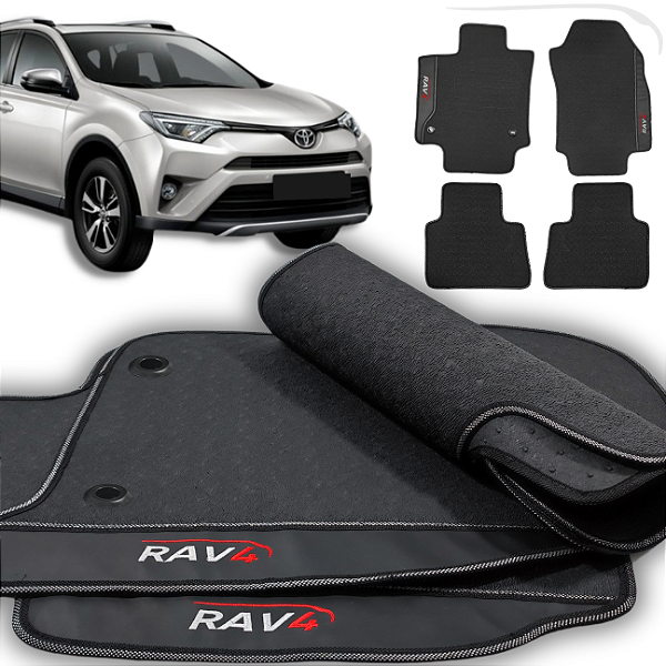 Tapete Rav4 2020 a 2024 - 3 peças - Linha Premium
