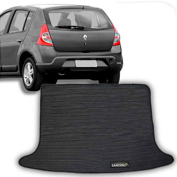 Tapete Porta Malas Sandero 2009 a 2014 - 1 Peça - Linha Porta Malas