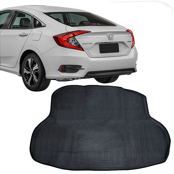 Tapete Bandeja para Porta Malas New Civic 2017 a 2024 - 1 Peça- Linha Bandeja Porta Malas