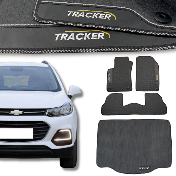 Kit de Tapetes para Tracker 2014 a 2019 - Internos + Porta Malas