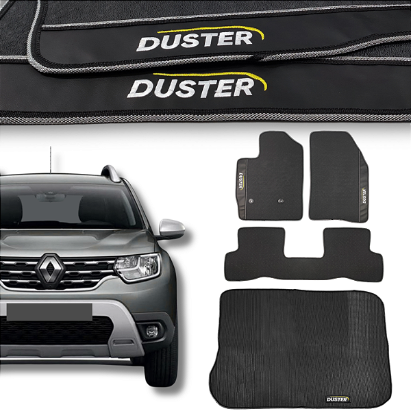 Kit de Tapetes para Duster 2016 a 2025 - Internos + Porta Malas