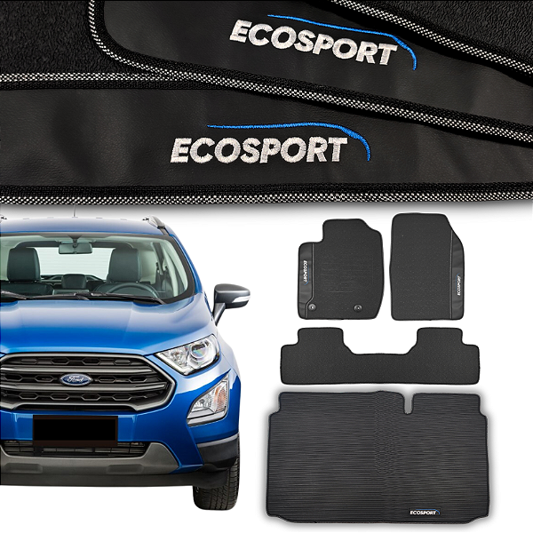 Kit de Tapetes para Ecosport 2013 a 2023 - Internos + Porta Malas