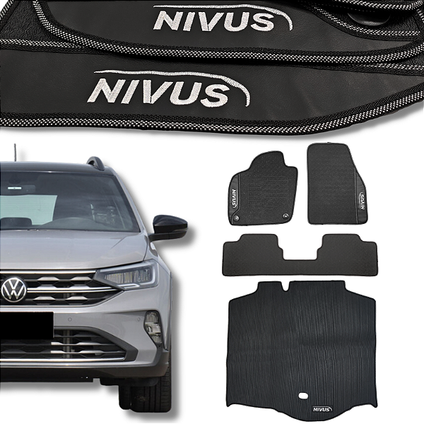 Kit de Tapetes para Nivus 2020 a 2025 - Internos + Porta Malas