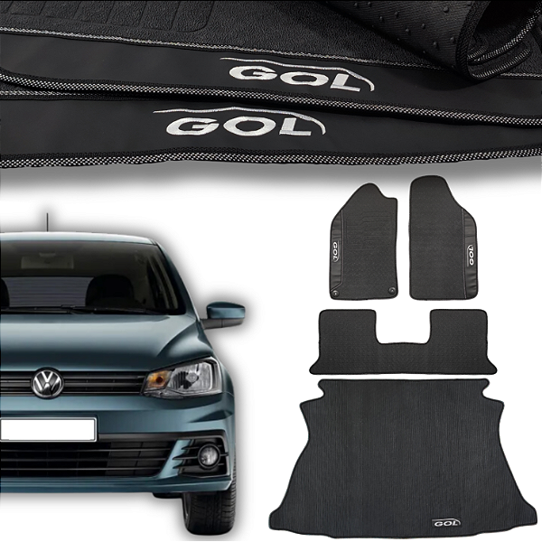 Kit de Tapetes para Gol G7 2016 a 2024 - Internos + Porta Malas.