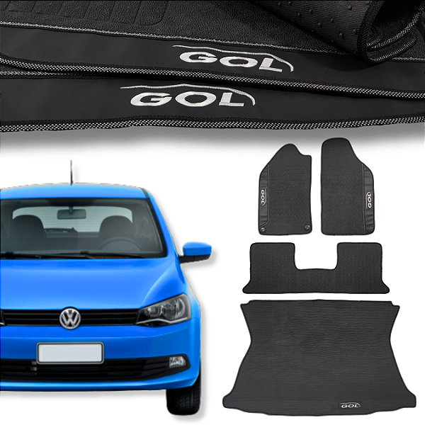 Kit de Tapetes para Gol G6 2012 a 2015 - Internos + Porta Malas
