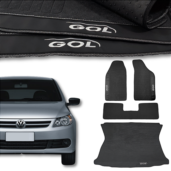 Kit de Tapetes para Gol G5 2008 a 2012 - Internos + Porta Malas