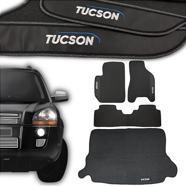 Kit de Tapetes para Tucson 2004 a 2016 - Internos + Porta Malas
