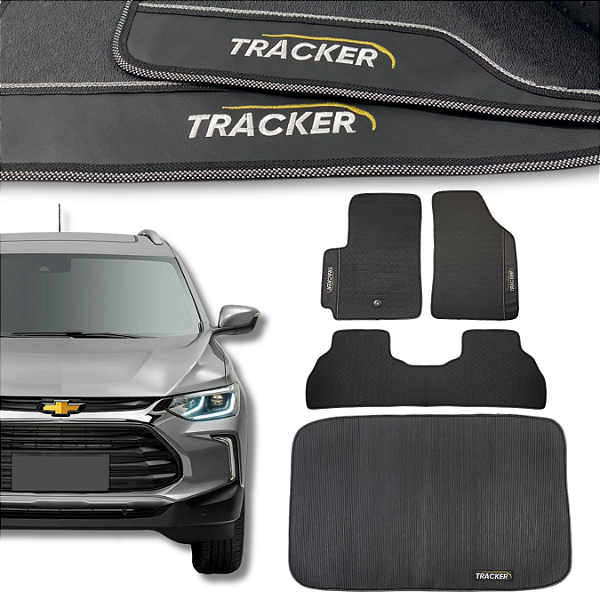 Kit de Tapetes para Tracker 2020 a 2025 - Internos + Porta Malas