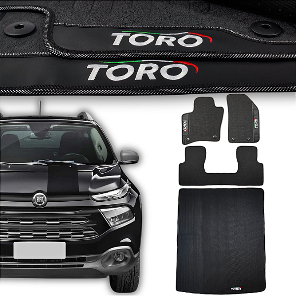 Kit de Tapetes para Toro 2016 a 2019 - Internos + Porta Malas