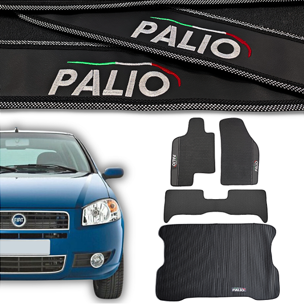 Kit de Tapetes para Palio 1998 a 2011 - Internos + Porta Malas