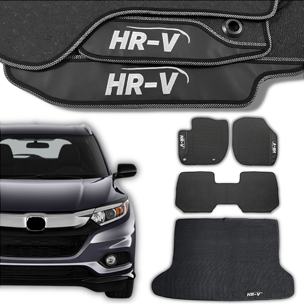 Kit de Tapetes para HRV 2019 a 2022 - Internos + Porta Malas