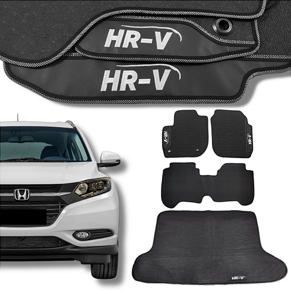 Kit de Tapetes para HRV 2015 a 2018 - Internos + Porta Malas