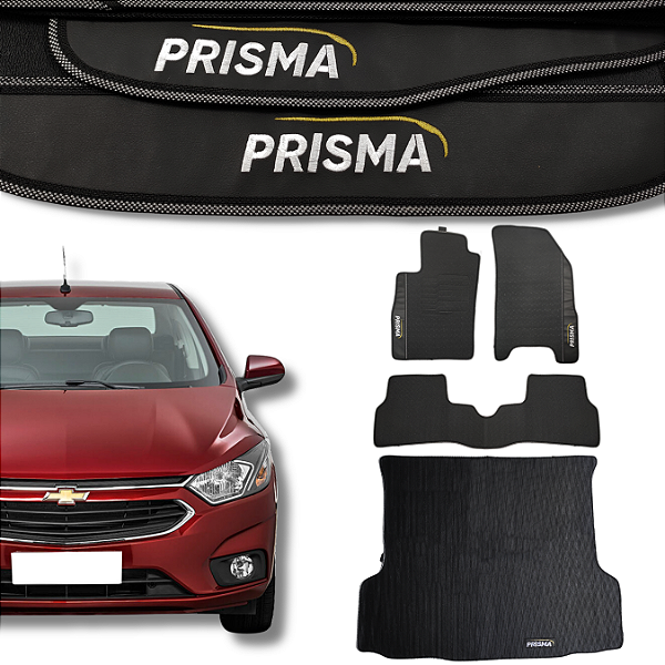 Kit de Tapetes para Prisma 2013 a 2019 - Internos + Porta Malas