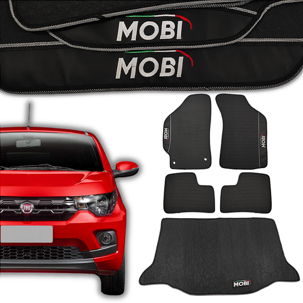 Kit de Tapetes para Mobi 2016 a 2025 - Internos + Porta Malas