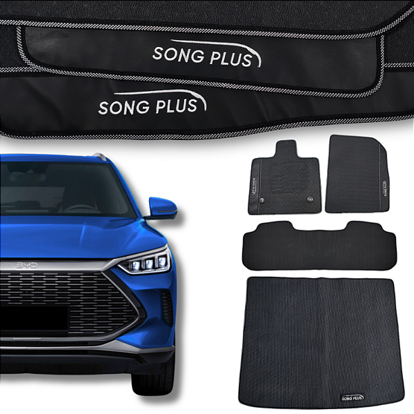 Kit de Tapetes para BYD Song Plus 2023 a 2025 - Internos + Porta Malas