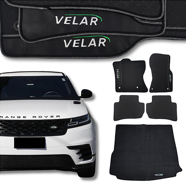 Kit de Tapetes para Land Rover Velar 2022 a 2025 - Internos + Porta Malas