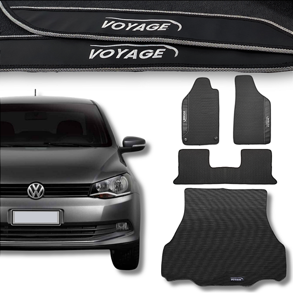 Kit de Tapetes para Voyage 2013 a 2018 - Internos + Porta Malas