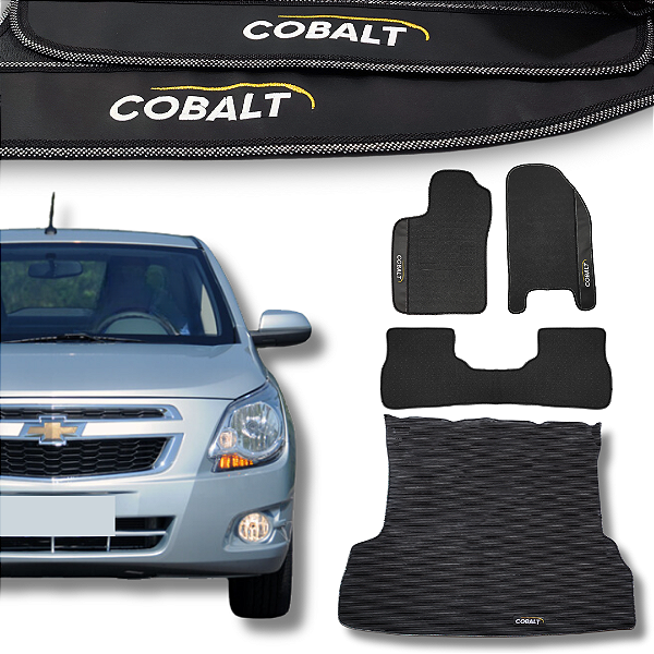 Kit de Tapetes para Cobalt 2011 a 2015 - Internos + Porta Malas