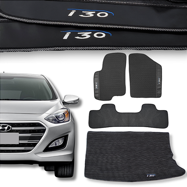 Kit de Tapetes para I30 2011 a 2017 - Internos + Porta Malas
