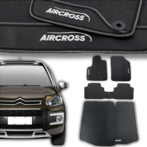 Kit de Tapetes para C3 AirCross 2009 a 2024 - Internos + Porta Malas