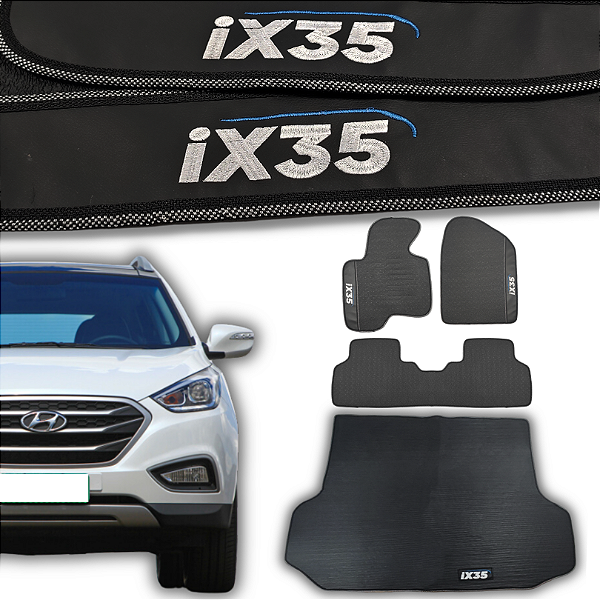 Kit de Tapetes para Ix35 2011 a 2022 - Internos + Porta Malas