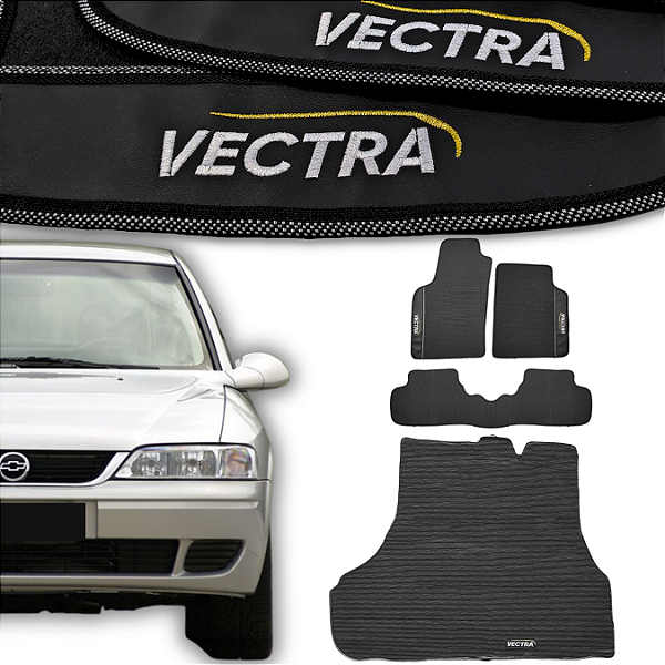 Kit de Tapetes para Vectra 1997 a 2005 - Internos + Porta Malas
