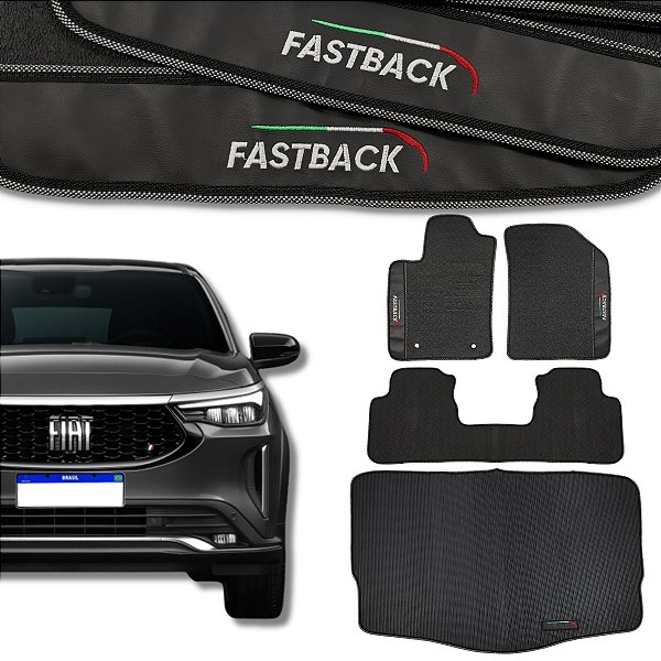 Kit de Tapetes para Fastback 2023 a 2025 - Internos + Porta Malas