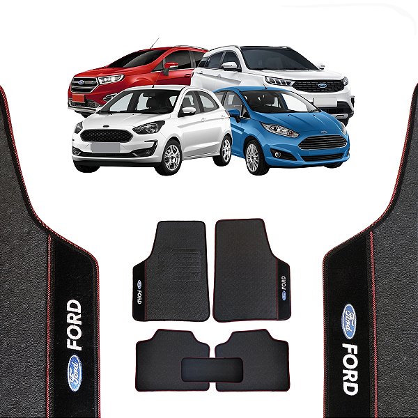 Tapete para Ford na cor vermelha - Linha Universal