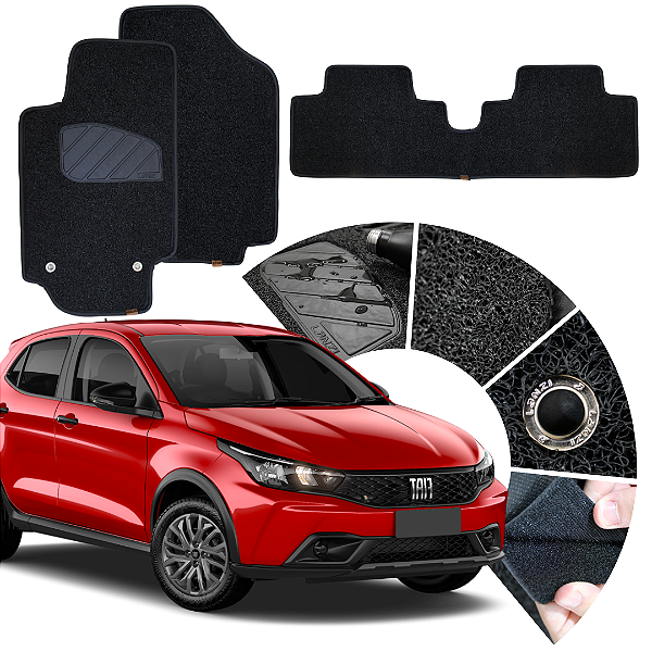 Tapete de Carro Para Fiat Argo drive e Trekking 2017 a 2026 Original Lanzi