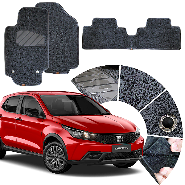 Tapete de Carro Para Fiat Argo drive e Trekking 2017 a 2026 Original Lanzi