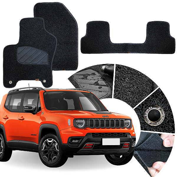 Tapete Capacho Renegade 2020 a 2025 Longitude Trailhawk Sport Sahara