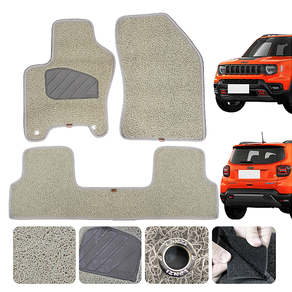 Tapete Capacho Renegade 2020 a 2025 Longitude Trailhawk Sport Sahara