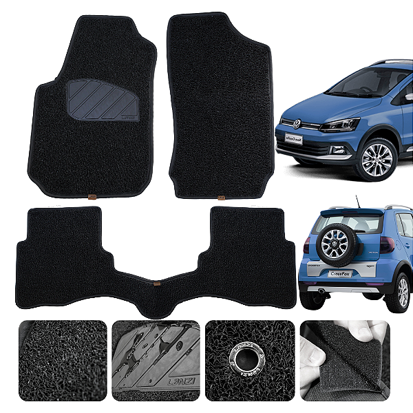 Tapete Automotivo Para Volks Crossfox 2004 a 2013 Original Lanzi