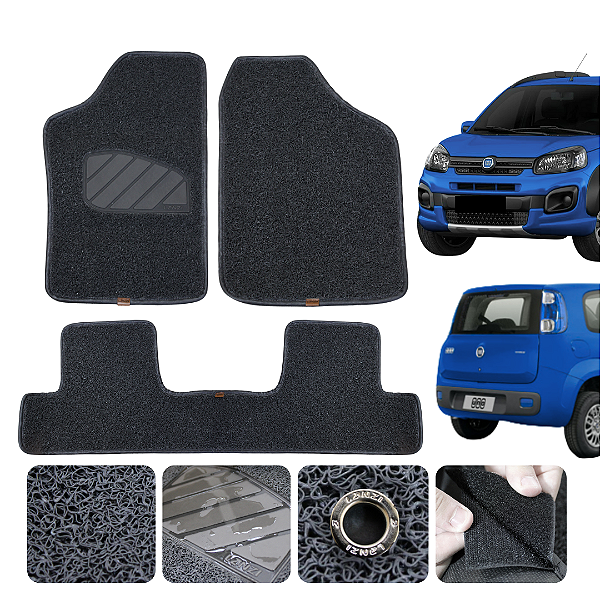 Tapete Automotivo Capacho Para Fiat Uno 2014 a 2021 Original Lanzi