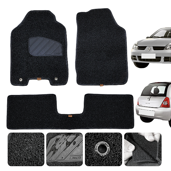 Tapete Automotivo Capacho Para Renault Clio 2012 a 2016 Original Lanzi