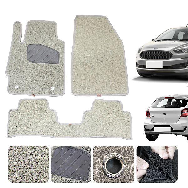 Tapete Para Ford Ka 2014 A 2021 Capacho Vinil 3peças