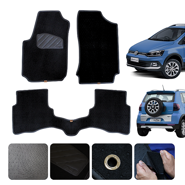 Tapete Automotivo Para Volks Crossfox 2004 a 2013 Original Lanzi