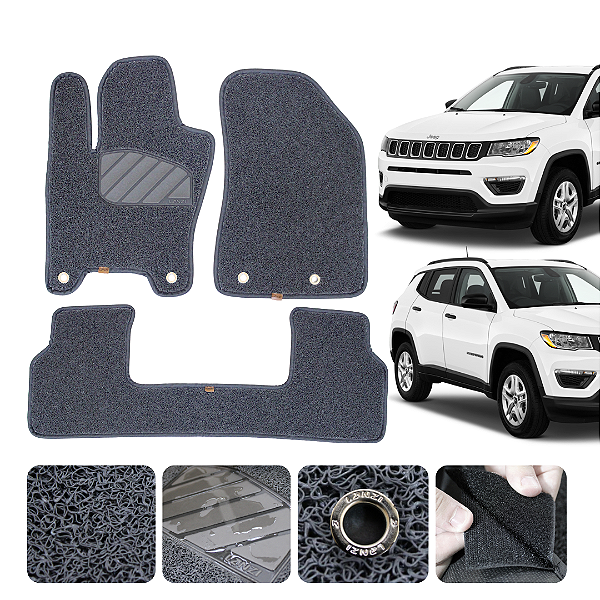 Tapete automotivo para Jeep Compass 2016 a 2025 Original Lanzi Grafiti