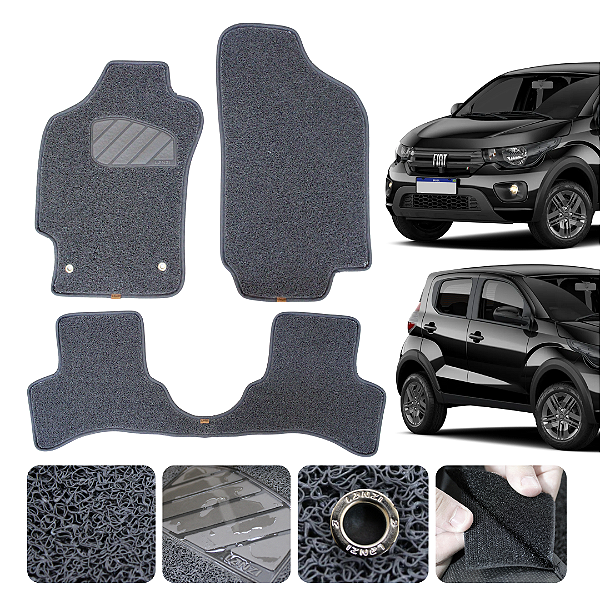 Tapete automotivo para Fiat Mobi 2017 A 2026 Original Lanzi Grafiti
