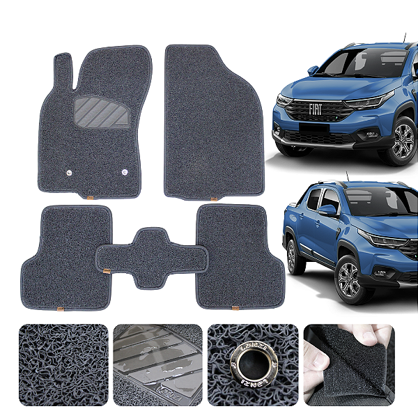 Tapete automotivo para Strada CD 2020 a 2026 Original Lanzi Grafiti