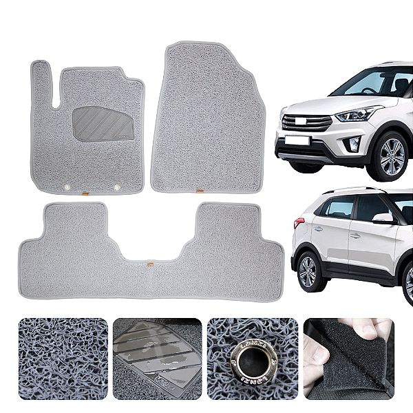 Tapete automotivo para Creta 2022 a 2026 Original Lanzi Cinza