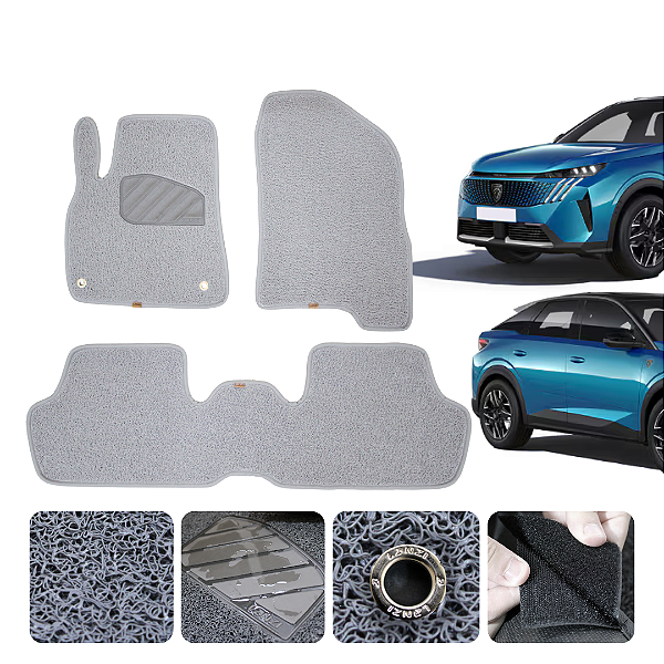 Tapete automotivo para 3008 2012 a 2026 Original Lanzi Cinza