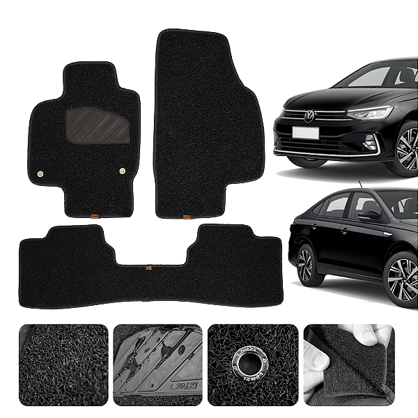 Tapete automotivo para Virtus 2018 a 2026 Original Lanzi Preto