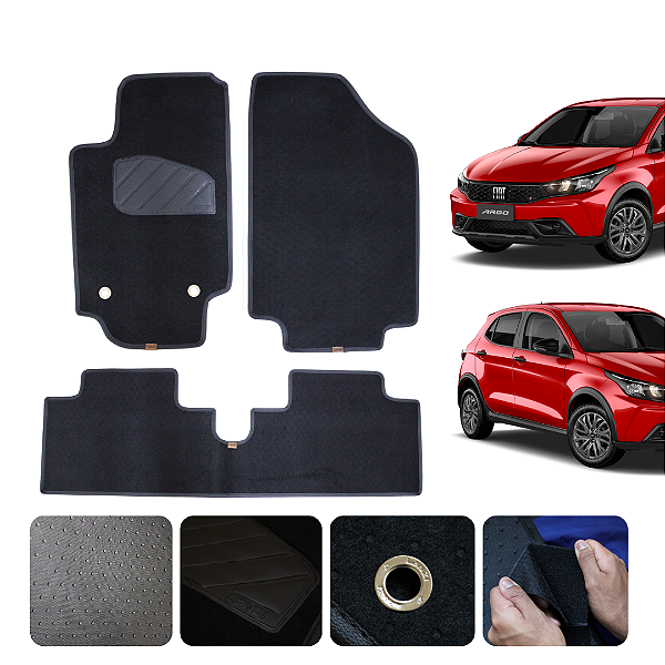 Tapete Automotivo Fiat Argo drive e Trekking 2017 a 2026 Original Lanzi