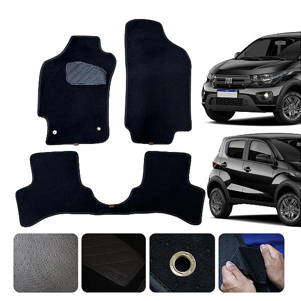 Tapete Automotivo Fiat Mobi 2017 A 2026 Original Lanzi
