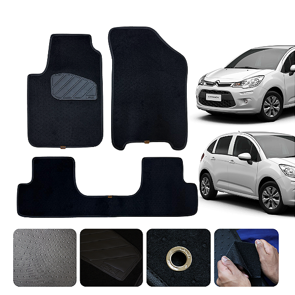 Tapete Automotivo Citroën C3 2002 A 2012 Original Lanzi