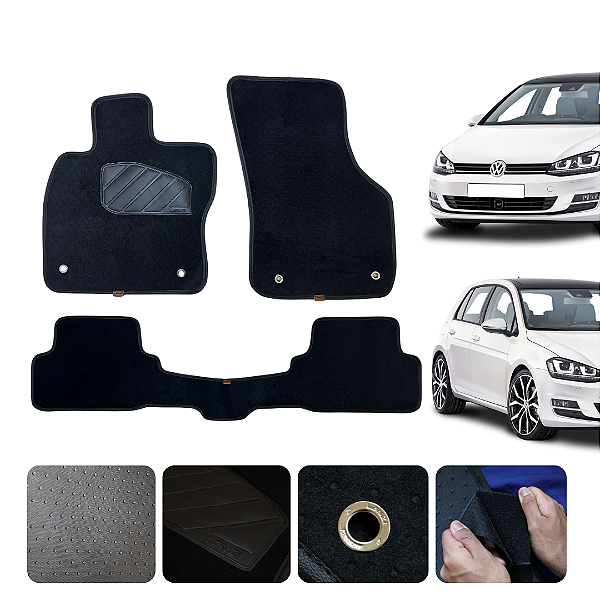 Tapete Automotivo Volkswagen Golf 2012 a 2020 Original Lanzi
