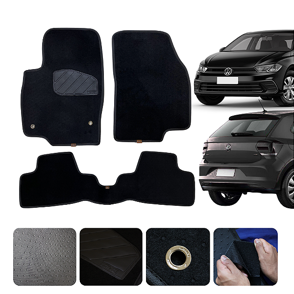 Tapete Automotivo Para Volks Polo 2018 a 2026 Original Lanzi